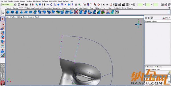 maya nurbs制作高精度生物模型詳解 飛特網(wǎng) maya建模教程