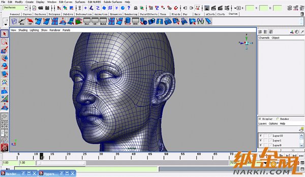 maya nurbs制作高精度生物模型詳解 飛特網(wǎng) maya建模教程