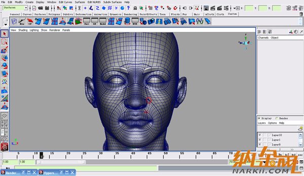 maya nurbs制作高精度生物模型詳解 飛特網(wǎng) maya建模教程