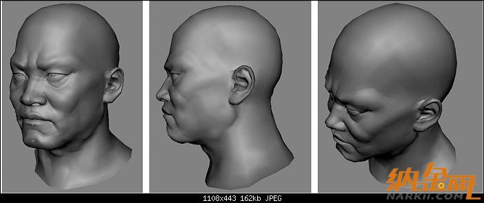 maya+zb打造武士頭部模型   maya建模教程