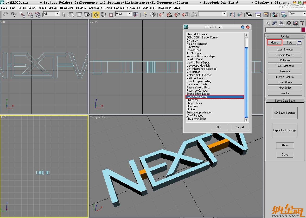 3dsmax打造水流形成的標志 飛特網(wǎng) 3dsamx動畫教程