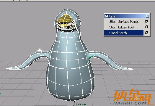 maya建模教程：Maya企鵝nurbs無縫建模