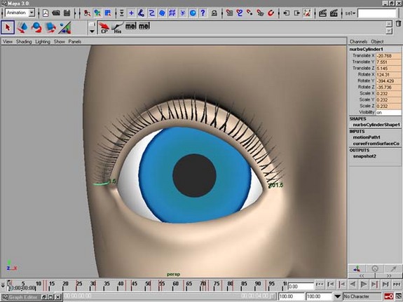 睫毛創(chuàng)建的Maya建模教程
