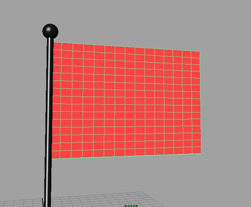 maya建模教程：隨機飄動的旗幟