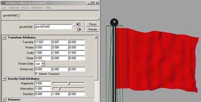 maya建模教程：隨機飄動的旗幟