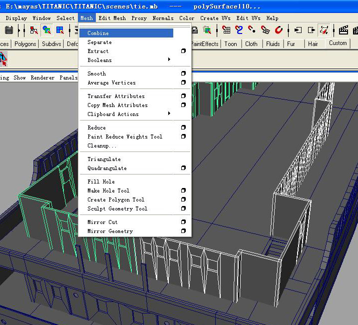 泰坦尼克號maya建模教程3
