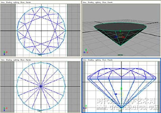 鉆石雕刻Maya建模教程