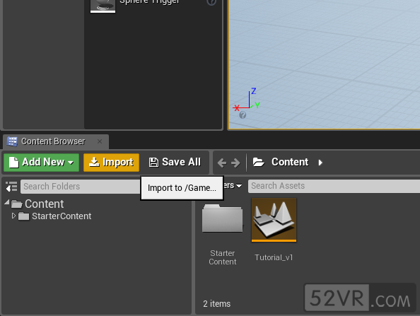 將VUE地形景觀 導入到UE4中